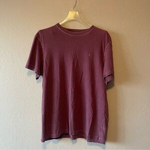 American Eagle,  Men’s Burgundy Washed Out Shortsleeve Crew Neck T Shirt, Size L